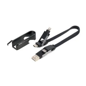 3-i-1 Opladerkabel USB/USB-C til Lightning/USB-C | Multifunktionel