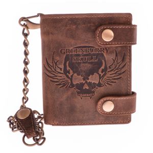 GreenBurry Vintage Biker pung - Skull